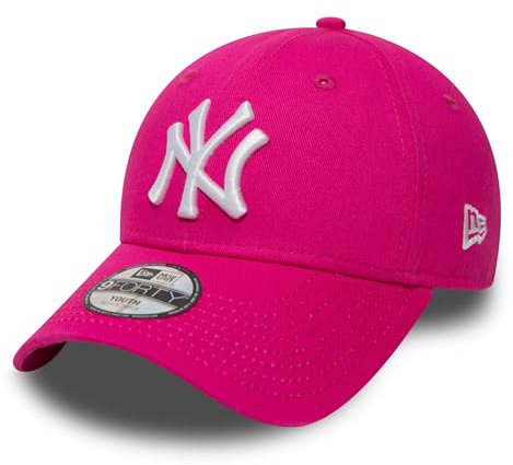 New Era Cap KIDS 940 LEAGUE BASIC NEW YORK YANKEES hot pink white (Youth Alter 6-10 Jahre)