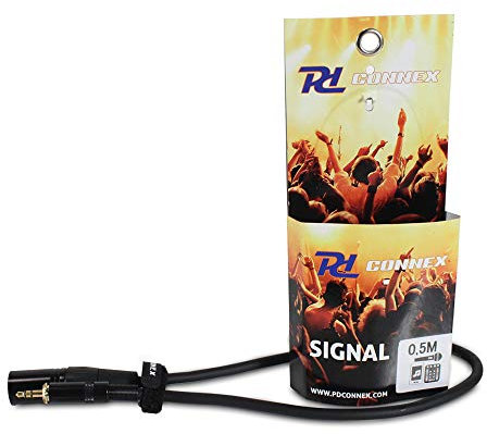 Power Dynamics Cable Jack 3.5mm Stereo a XLR Macho. 50 Centímetros. 177101