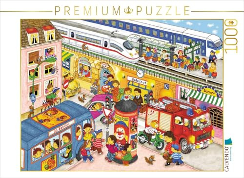 CALVENDO Puzzle Am Bahnhof | 1000 Teile Lege-Größe 64 x 48 cm Foto-Puzzle für glückliche Stunden