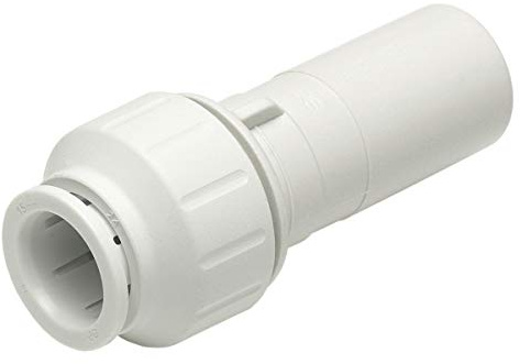 John Guest Speedfit PEM061510W 15 x 10 mm Stem Reducer Straight - White