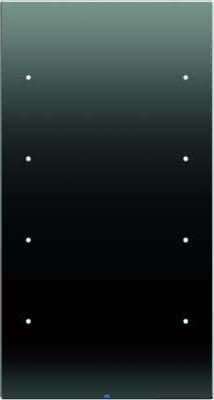 Teclado berker Touch Sensor confort 4 fases, serie berker R.3 de hager, negro