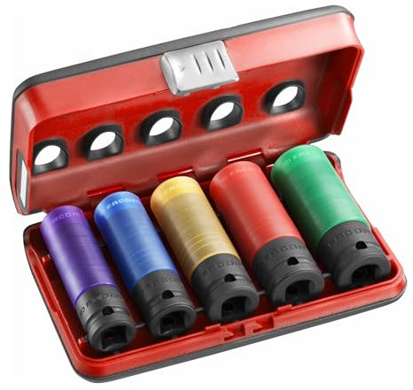 Facom COMP 5 VASOS IMPACTO ALU 15-17-19-21-22MM NSI.5LPB
