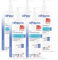 Lot de 5 HPderm Gel hydroalcoolique pour la désinfection des mains - Flacon pompe 500 ml