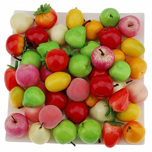 Moving Box Falso Mini Frutta Mela Pera Pomodoro Pesca Arancia Limone Pepe Artificiale Partito Decorazione