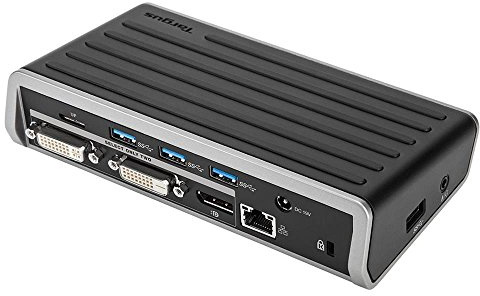 Targus 4K Universal Docking Station, USB 3.0, Single 4K or Dual HD Video, Black (DOCK130EUZ)