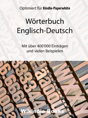 Wörterbuch Englisch-Deutsch Mit über 400'000 Einträgen