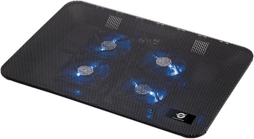 Conceptronic CNBCOOLPADL4F Notebook-Kühlpad 4-Fan Cooling Pad 43,2 cm (17 Zoll) Schwarz