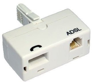 World of Data ADSL Micro Filter for BT Broadband RJ11 ADSL Router/Modem - TWIN PACK (2)