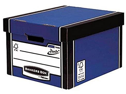 Fellowes R-Kive Premium Classic Storage Box W330xD381xH254mm - Blue Ref 7250603 (Pack 12 For 10) Jan-Mar 2010, Blue/White