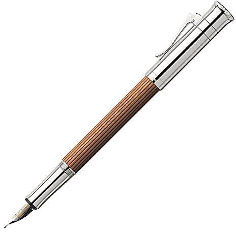 Graf von Faber-Castell, Füller, Classic, Pernambuk, Braun, Gravur, Mittel/Schräg