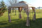Leaf Design 2.5M Square Garden Gazebo-Beige Cover & 4 Polyester Curtains With Steel Frame