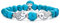 Bling Jewelry Urlaub Bali Style Nautischen Blau Türkis Fisch Fische Sternzeichen Charm Bead Stretch Armband Für Frauen Teens Versilbert