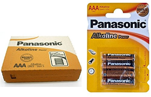 Pilas Alcalinas Panasonic LR03 AAA (12 Unidades)