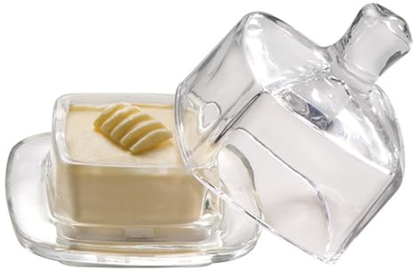 APS 15926 Beurrier, cloche à beurre, 9 x 9 cm, hauteur 9 cm, verre