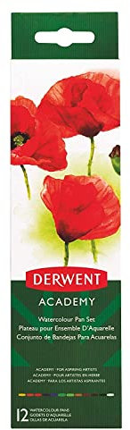 Derwent Color Academy Godets d'Aquarelle (Boîte de 12)