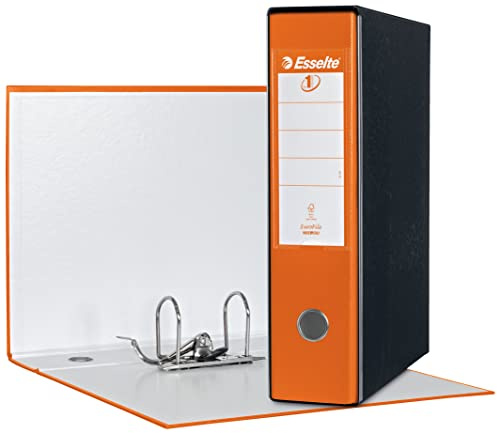ESSELTE G55 Eurofille Ordner mit Hebelmechanik, Rücken 8 cm, Orange