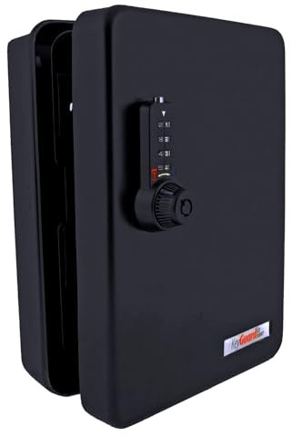 KeyGuard SL-8548-UB Schlüsselkasten mit Zwei Zugängen, Schwarzes Finish, 48 Hook
