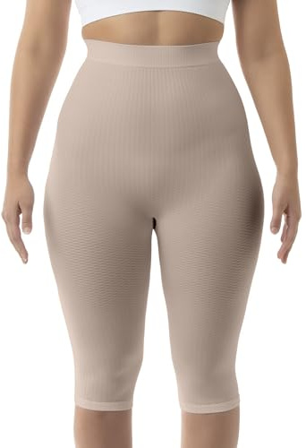 FarmaCell Anti-Cellulite Leggings Damen 3/4 mit Mikromassage, Hoher Bund, Made in Italy, 123