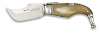 Albainox 01016 - Navaja Clásica Capaora Nº 0. Asta Toro. Hoja: 7.5 cm. Herramienta para Caza, Pesca, Camping, Outdoor, Supervivencia y Bushcraft