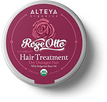 Alteya Bio Haarpflege Rose 90gr – USDA Organic-zertifiziert Rein Natürlich Aufbauend und Belebend Haarpflege und -spülung auf der Basis von Rosenöl (Damaszener Rose) in therapeutischer Qualität