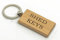 County Engraving SHED KEY'S Rectangle Wooden Keyring