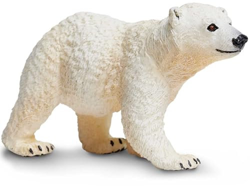 Figurita de Osezno Polar | Figura realista de 2,75 | Juguetes para Niños | No tóxicas y Libres de BPA | Apto para Niños de 1+ | Safari Ltd