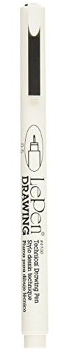 UCHIDA Le Technical Drawing Pen Art Supplies, 0.5mm, Black