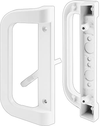 PRIME-LINE C 1177 Mortise Style Sliding Door Handle, 1 Set, White