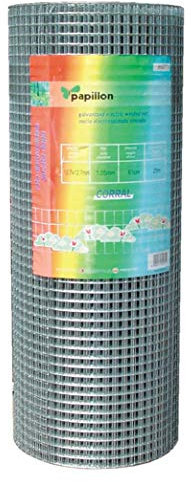 Verzinkte Gitterzaun für Tiere Mt 0,50 x25 mm Durchmesser 1,05