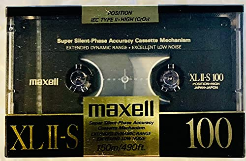 Maxell Gold Audio Cassette, 100 Minutes, 1 Count