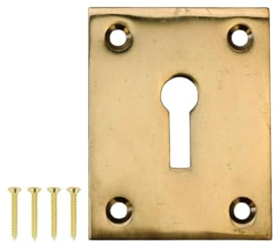 Escutcheon Brass Flat Plate (Pack of 1)(KTPEBF01)