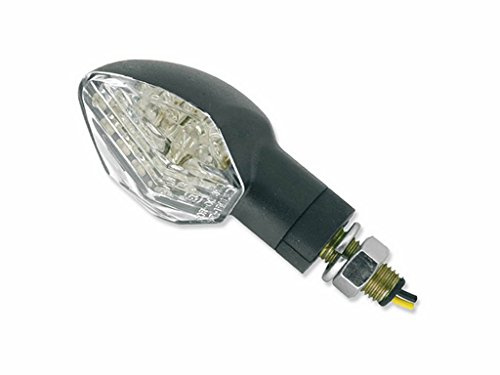 Blinker Set M10 LED schwarz Diamond Klarglas
