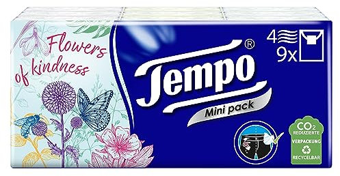 Tempo Taschentücher, Minipack, 9 x 5 Stück