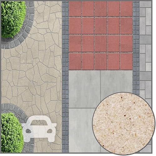 Terralith Pflasterfugenmörtel für PKW-Belastung natur/beige/natur mit Bindemittel - 26,5kg - Fugenmörtel wasserdurchlässig gegen Unkraut für außen