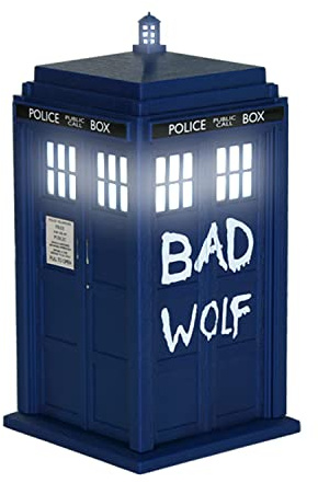 Doctor Who BAD WOLF TARDIS Bluetooth Speaker with Light & Sound Effects