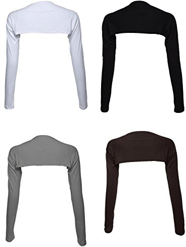 GladThink 4 X Frauen muslimischen Modal Islam Armabdeckung Bolero Set No.2