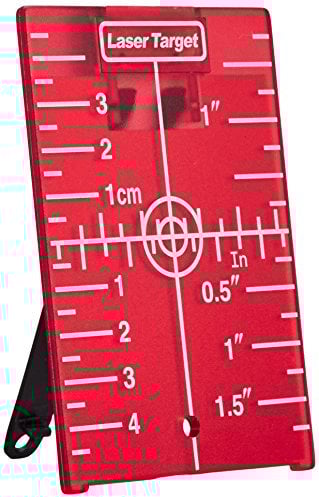 Stanley Laser Zielscheibe 1-77-170 – Laser Zieltafel mit Reflektoren - für eine Verbesserung der Laser-Sichtbarkeit – Ideal als Ergänzung zu Laser Distanzmessgeräten
