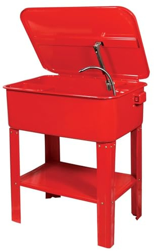 BIKE IT Workshop Parts Washer Floor Standing Degreaser Mechanics Garage Home DIY 75L UK 3 Pin Plug