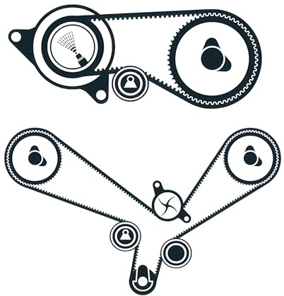 SKF Water Pump And Timing Belt Kit With Tensioner And Damper With Seals VKMC 01952 Height 190 mm Length 275 mm Width 250 mm - OE Quality
