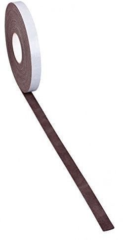 haggiy Filzband - Filzstreifen selbstklebend -Filzgleiter - Filzrolle - Klebeband Filz - 3 mm stark, Breite: 12 mm, Länge: 5 m, Braun