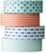 Bloomingville Tape, blau rot, Papier, 4er Set