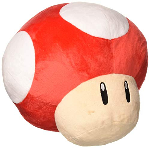 Super Mario Stofftier Plüschtier Kuscheltier Kissen: Superpilz / Super Mushroom 30 cm (LBT)