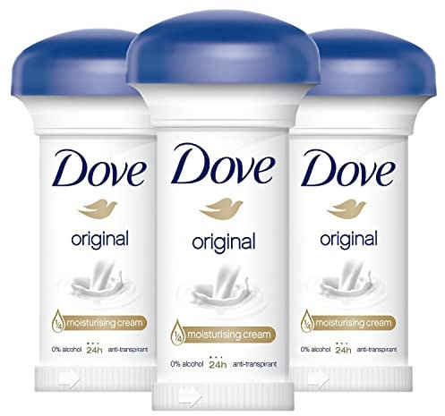 Dove Original Anti-Transpirant-Creme, 50 ml, 3 Packungen