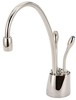 InSinkErator Designer Series 1100 Heiß und Kalt Wasser Spender Modern 8.38 x 5.50 x 5.50 inches Polierts Nickel