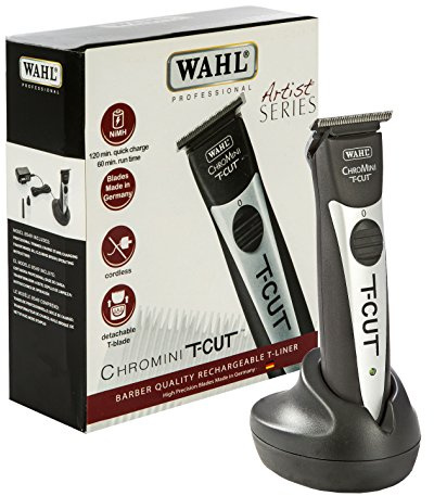 Wahl Professioneller Chromini T-Cut Cordless Trimmer Great for Barbers and Stylists, German Made Abnehmbare Klingen – NiMH Quick Charge Akku