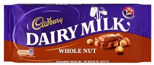 Cadbury Dairy Milk Whole Nut 120g (Pack of 13)