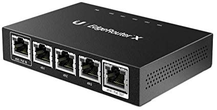 UBIQUITI ER-X Networks EdgeRouter X 5 Ports Gigabit LAN/WAN Router, Black