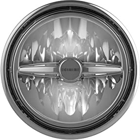 Valeo auxiliary lamp: Mini Oscar LED, diameter=145mm, Black and Chrome finition, reference 45301, sold by one unit