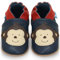 Juicy Bumbles - Weicher Leder Lauflernschuhe Krabbelschuhe Babyhausschuhe mit Wildledersohlen. Junge Mädchen Kleinkind- Gr. 12-18 Monate (Größe 22/23)- Affe