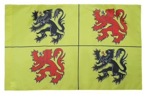 AZ FLAG - Drapeau Province du Hainaut - 150x90 cm - Drapeau De Wallonie 100% Polyester Avec Fourreau et cordelette - Pavillon 110 g
